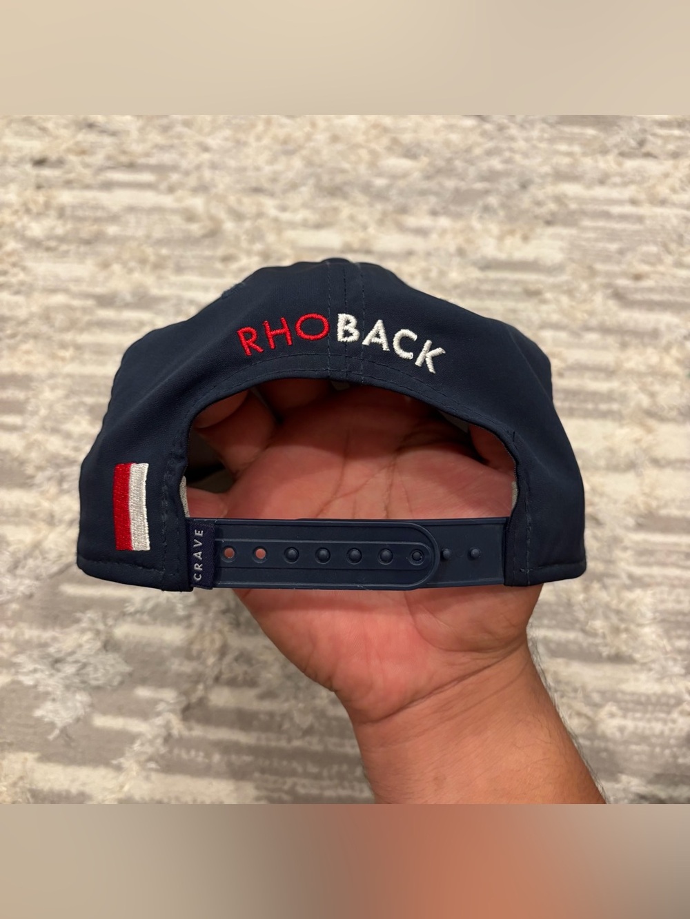 Rhoback Performance Rope Hat Golf Adjustable Embroidered Adjustable - Picture 5 of 8